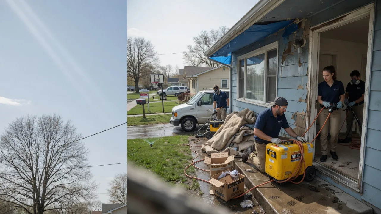 Basement Flood Cleanup in Mentcle, PA near me